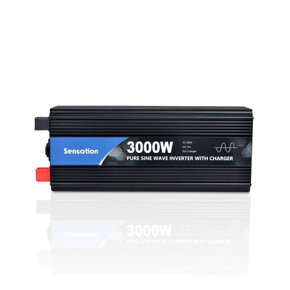 SENSATION 3000WWATT 3KWTAM SİNÜS ŞARJLI (20A) İNVERTÖR EKRANLI 12V / 220V ÇEVİRİCİ İNVERTER