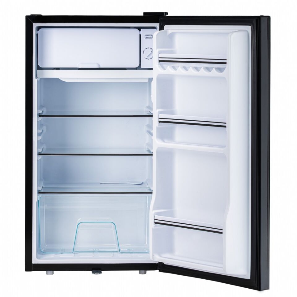 U-Frigo 90 LT Limited Edition 12/24V Kompresörlü Buzdolabı Temperli Kapak SİYAH