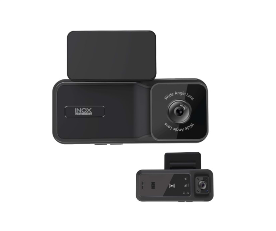 INOX-X607 4G GPS DESTEKLİ ÇİFT YÖNLÜ ARAÇ İÇİ KAMERA