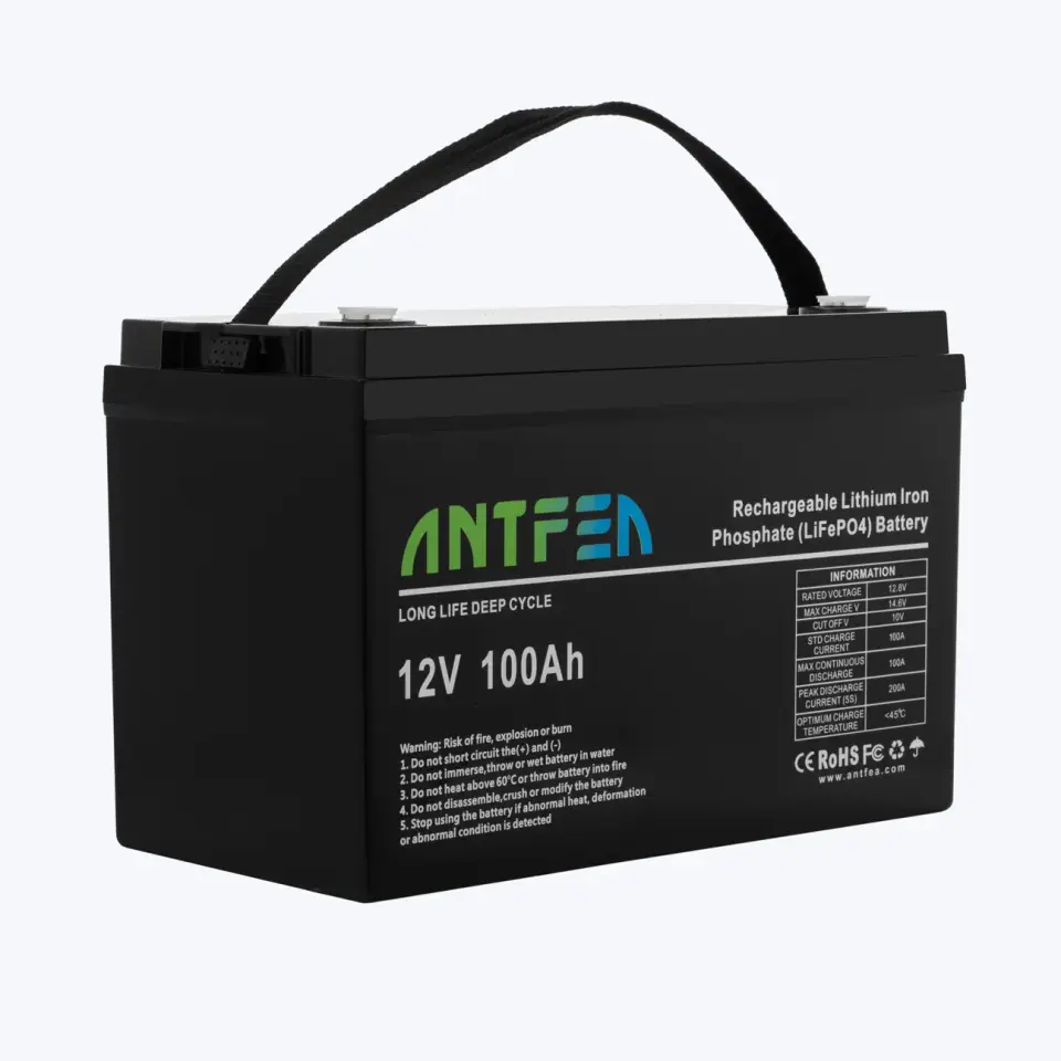 ANTFEA 12.8V 100Ah ABS Lityum Akü LiFePo4
