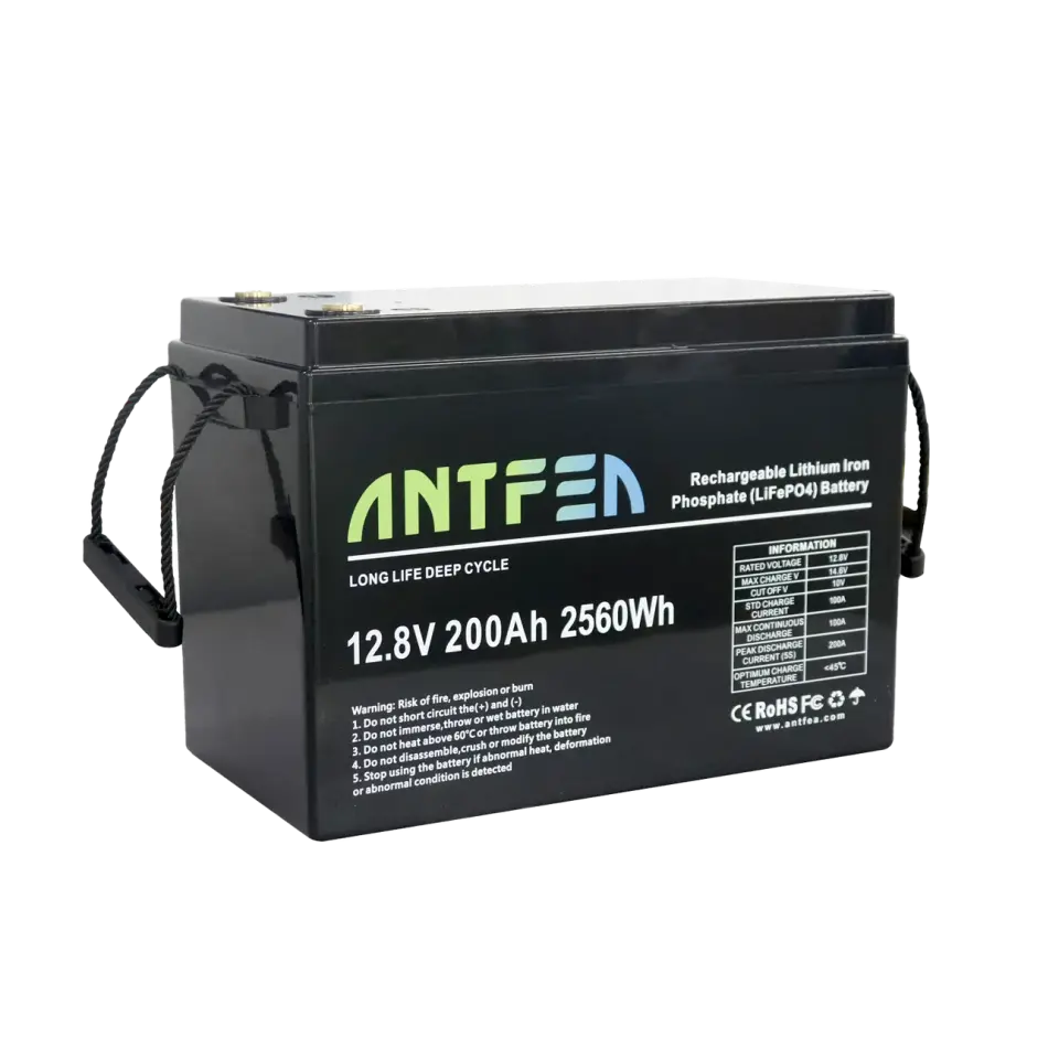 ANTFEA 12.8V 200Ah ABS Lityum Akü LiFePo4