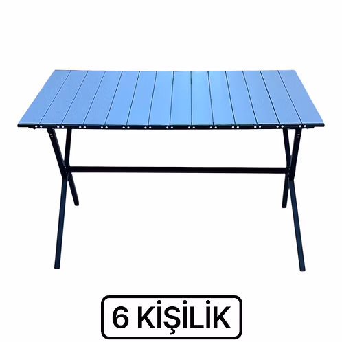 MİA M 6 KİŞİLİK KATLANIR ALÜMİNYUM MASA