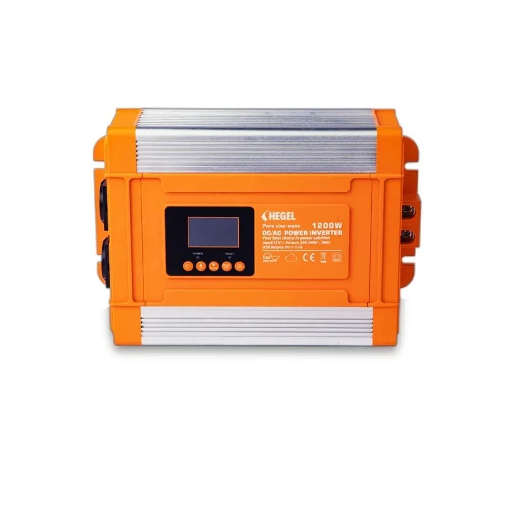 HEGEL TAM SİNÜS İNVERTÖR 1200W 12V LCD GÖSTERGELİ
