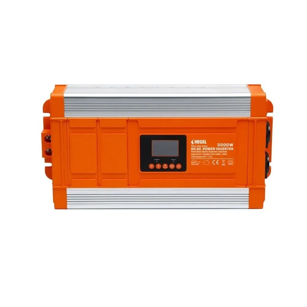 HEGEL TAM SİNÜS İNVERTÖR 3000W 12V LCD GÖSTERGELİ