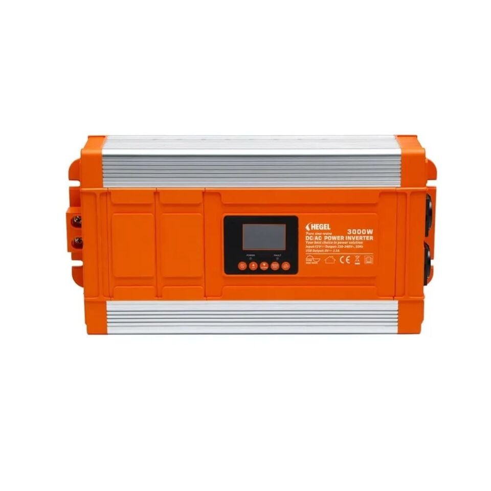 HEGEL TAM SİNÜS İNVERTÖR 3000W 12V LCD GÖSTERGELİ